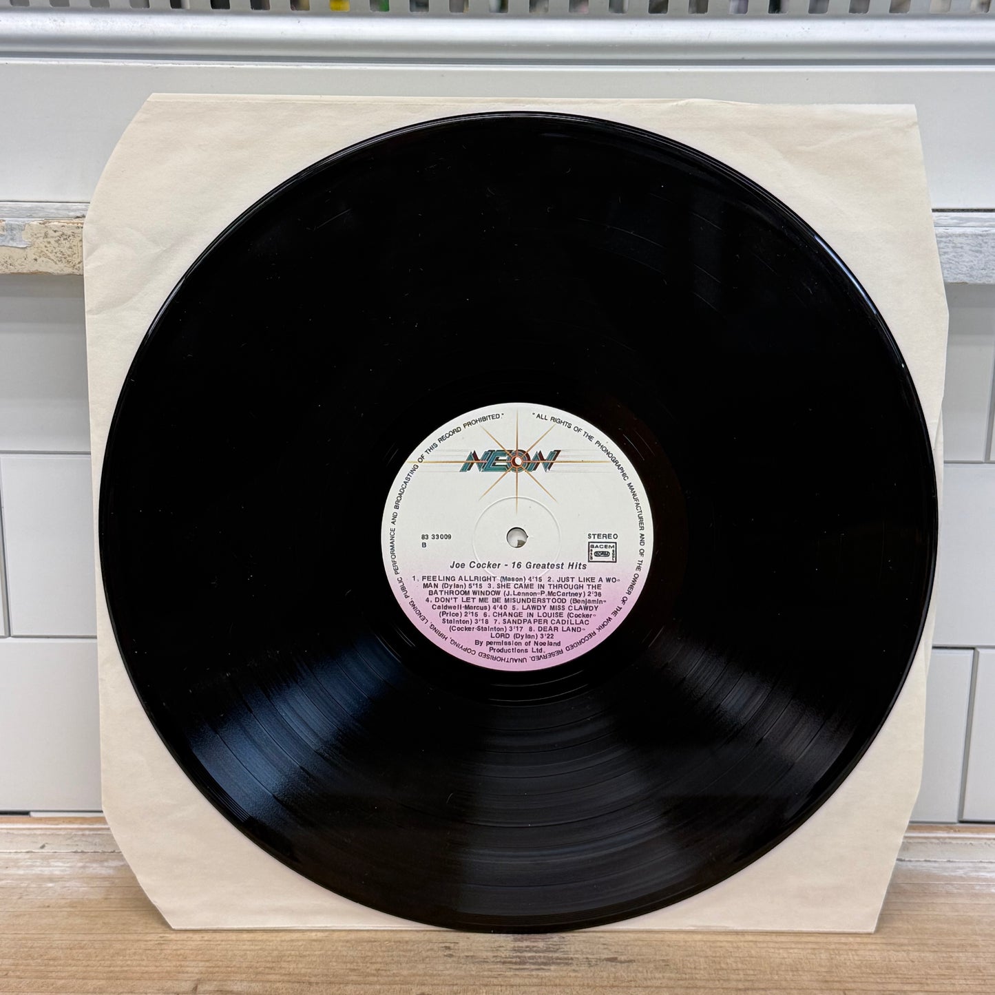 Joe Cocker 16 Greatest Hits Vinyl LP 1988 #N8333009