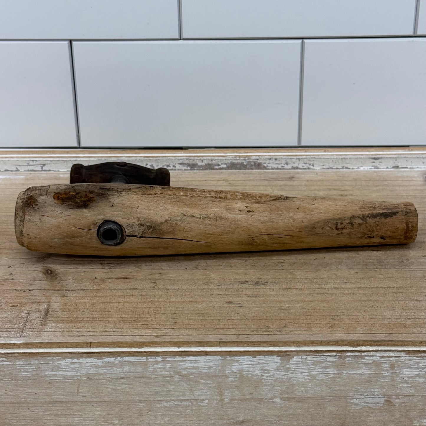 Antique Wooden Barrel Cask Dispensing Tap Primitive Cooperage Tool