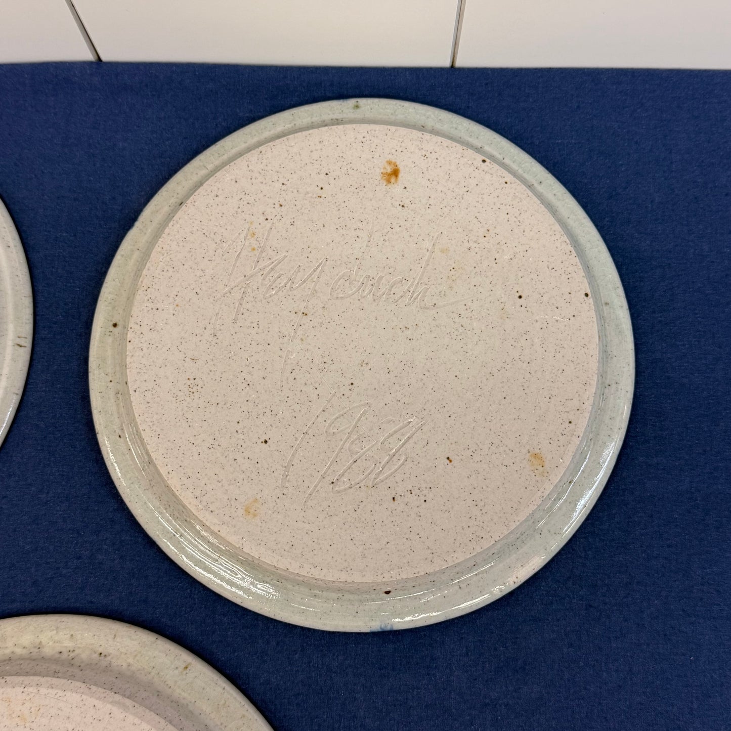 Bill Heyduck 1988 Signed Studio Pottery Plate Set of 4