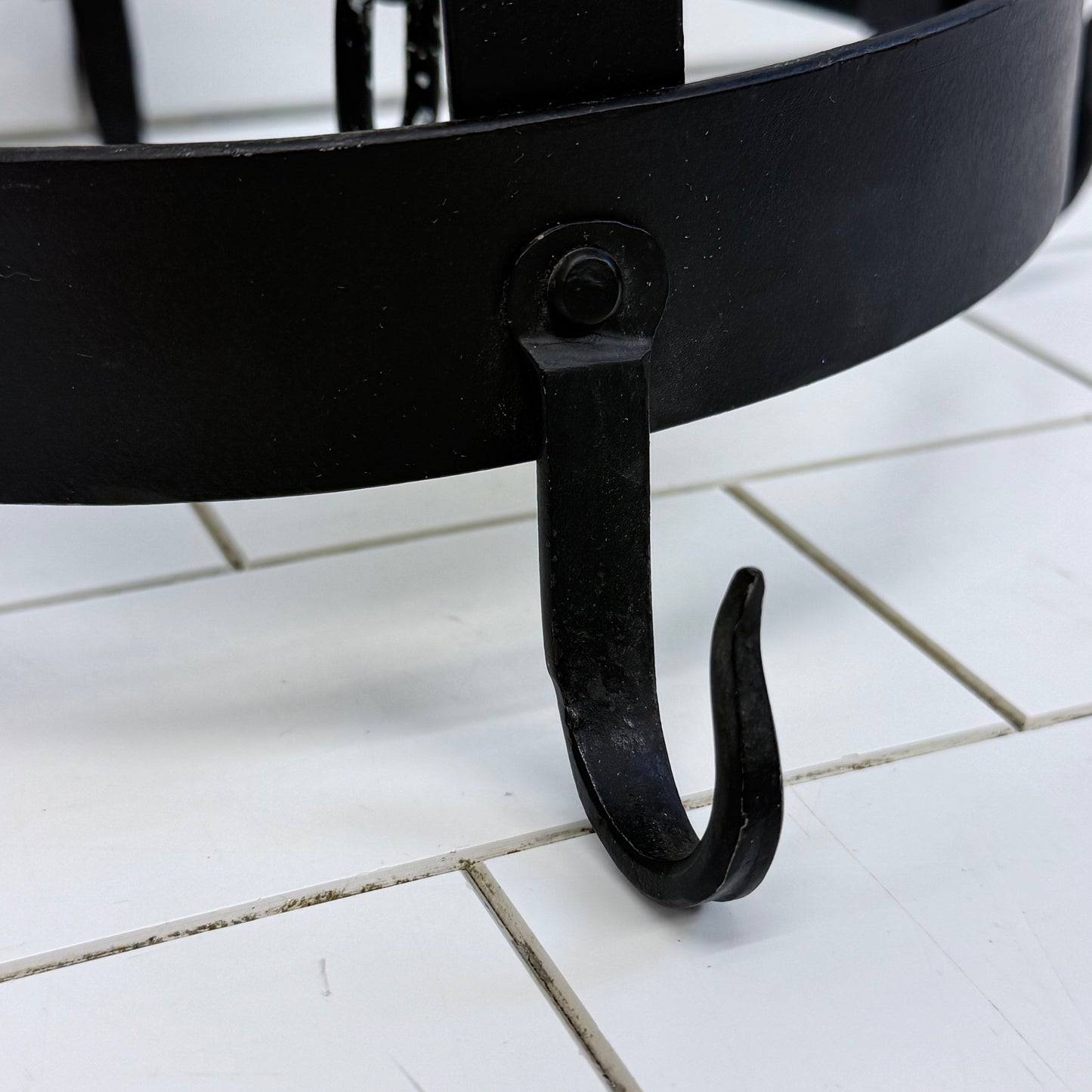 Wrought Iron Game Crown Hanging Butchers Rack