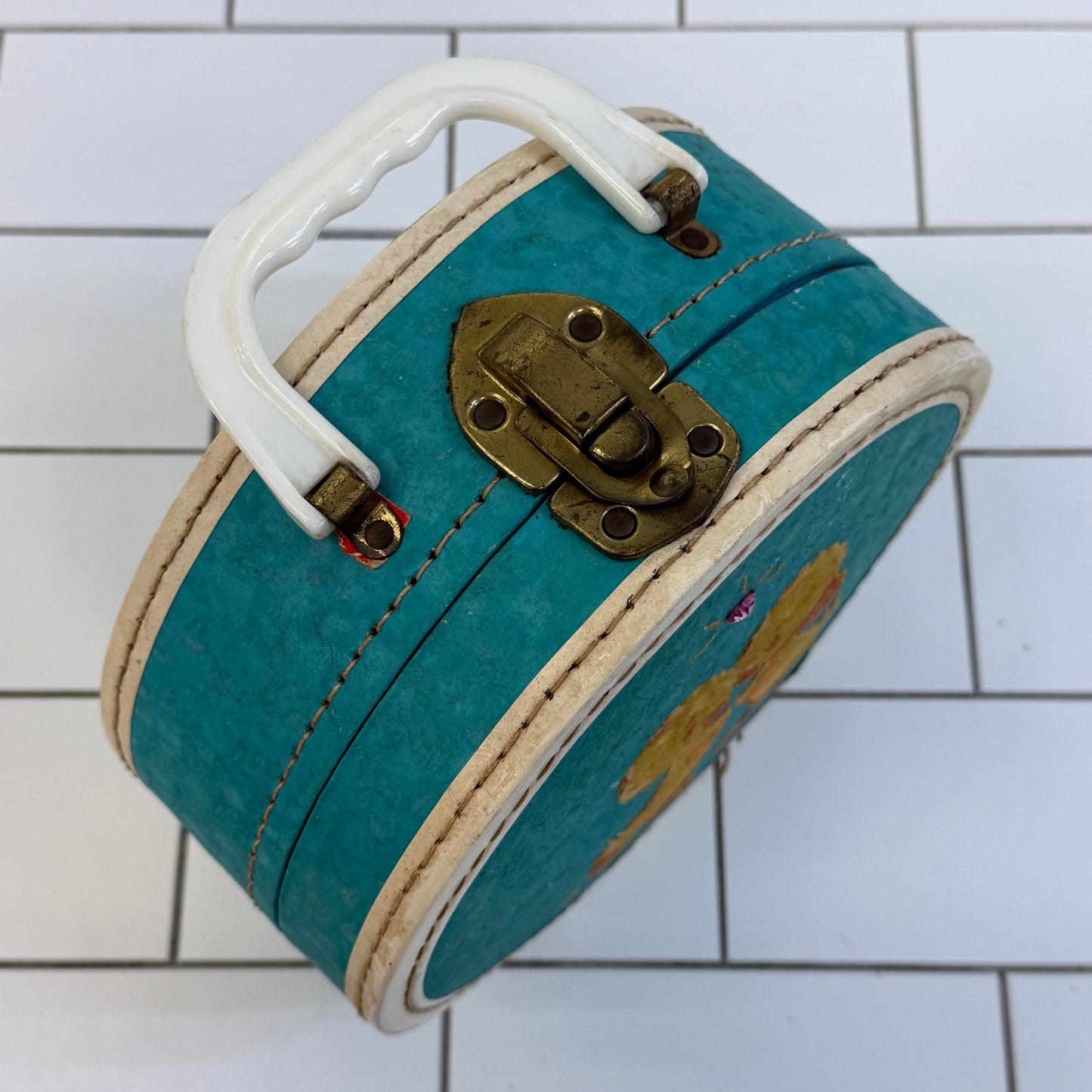 Luce Children's Duckling Hatbox Travel Case Vintage 1950s