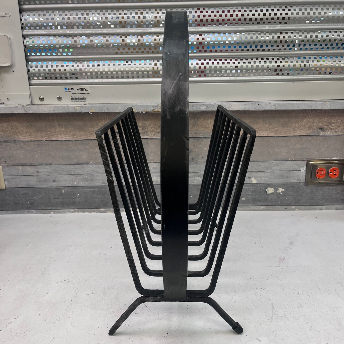Mid-Century Iron Magazine Rack