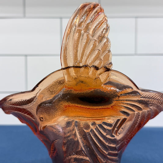 Indiana Glass Empress Bird of Paradise Basket