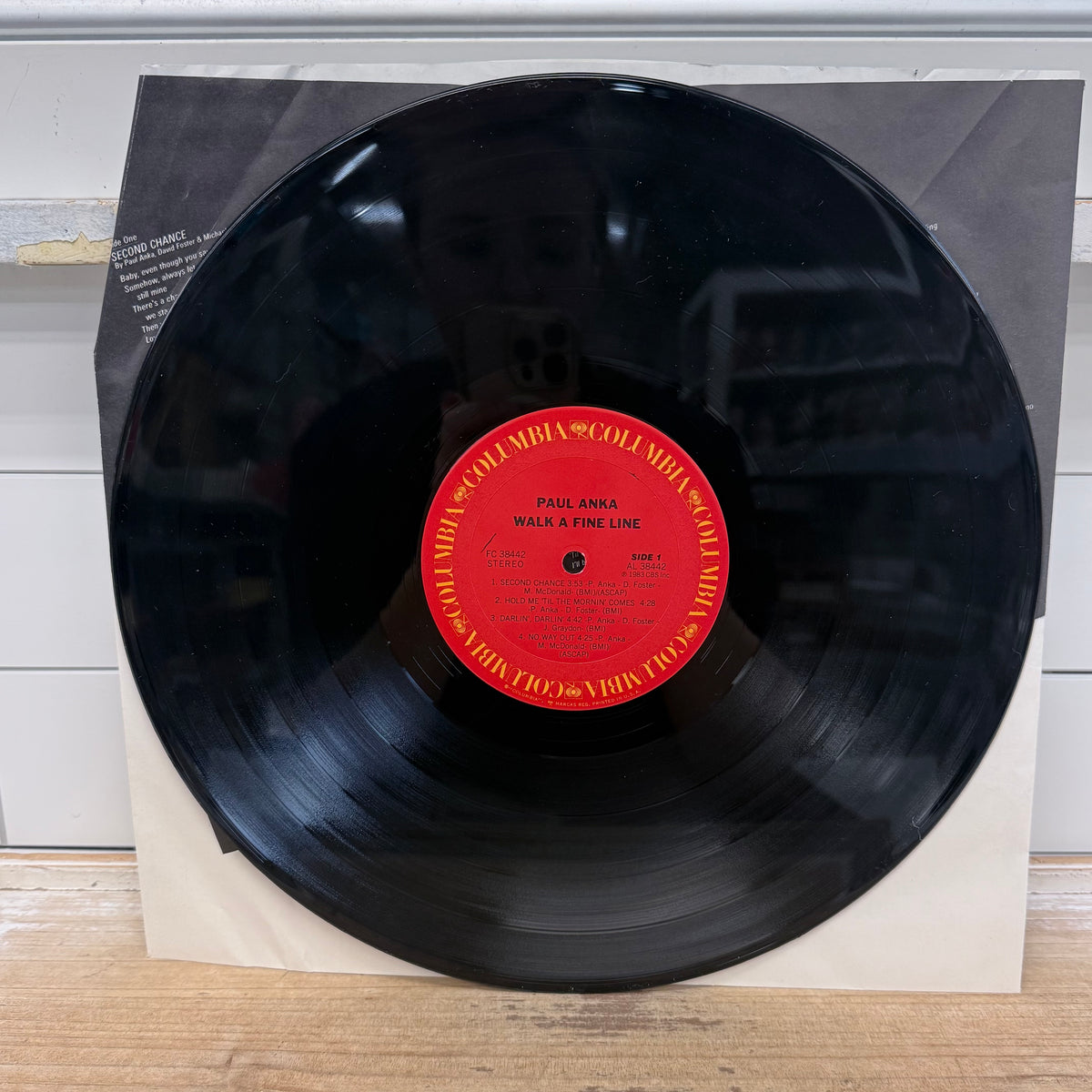 Paul Anka Walk a Fine Line Vinyl Record, 1983 - FC 38442