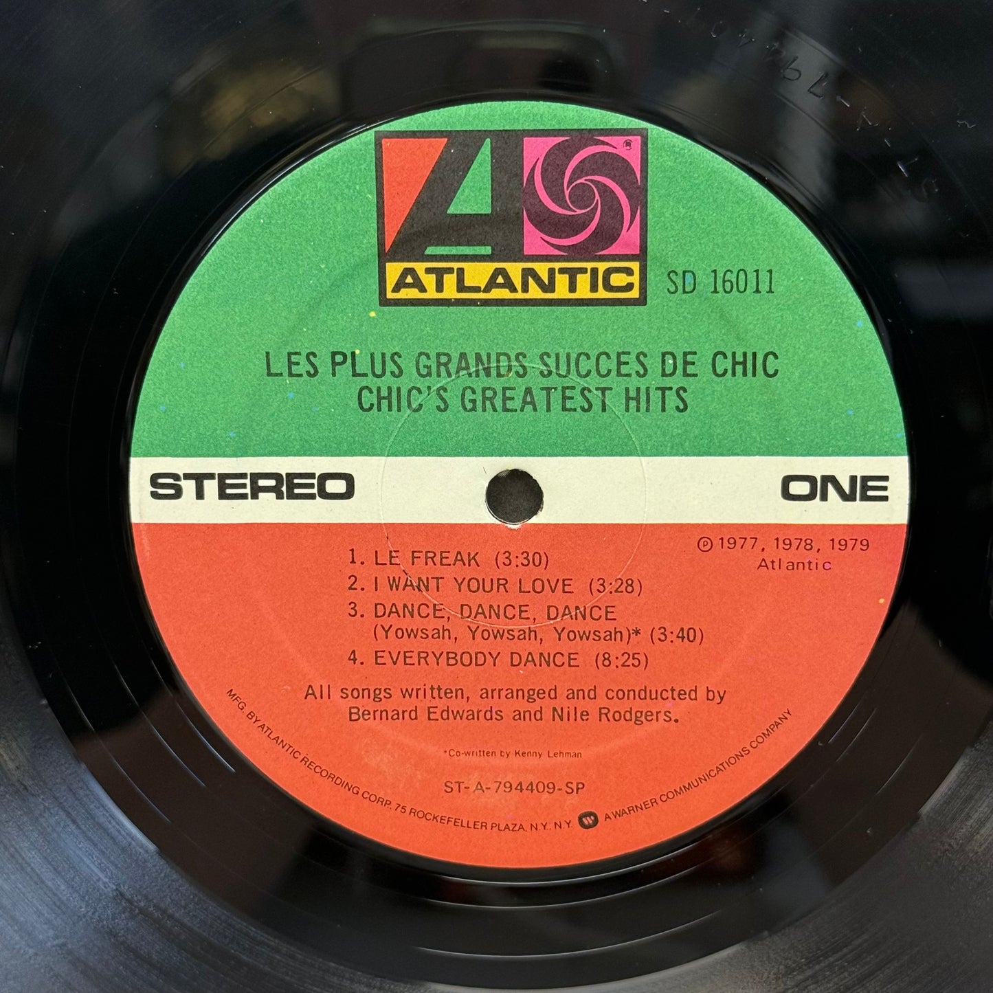 Chic’s Greatest Hits Vinyl Record LP 1979