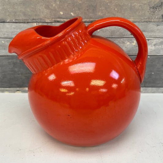 Anchor Hocking Rainbow Tangerine Ball Pitcher