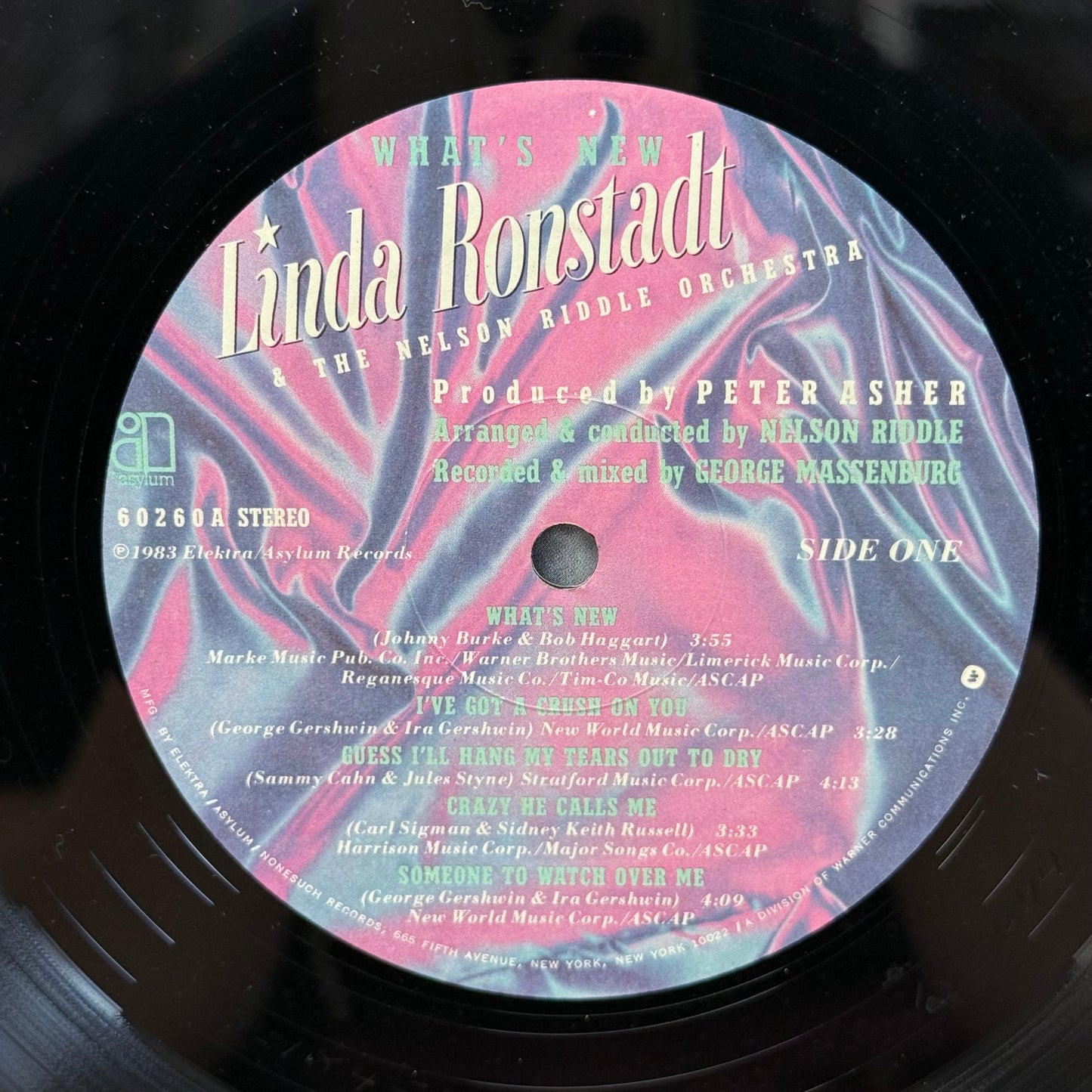 Linda Ronstadt What's New Vinyl LP 1983 #60260