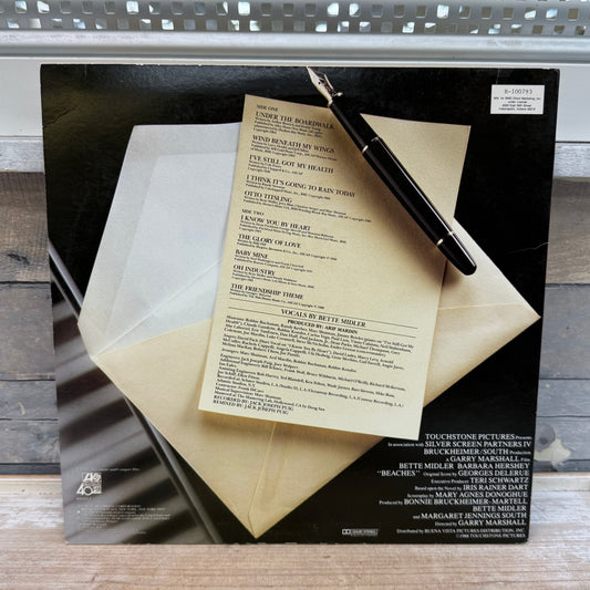 Beaches Original Motion Picture Soundtrack Vinyl Record, 1988