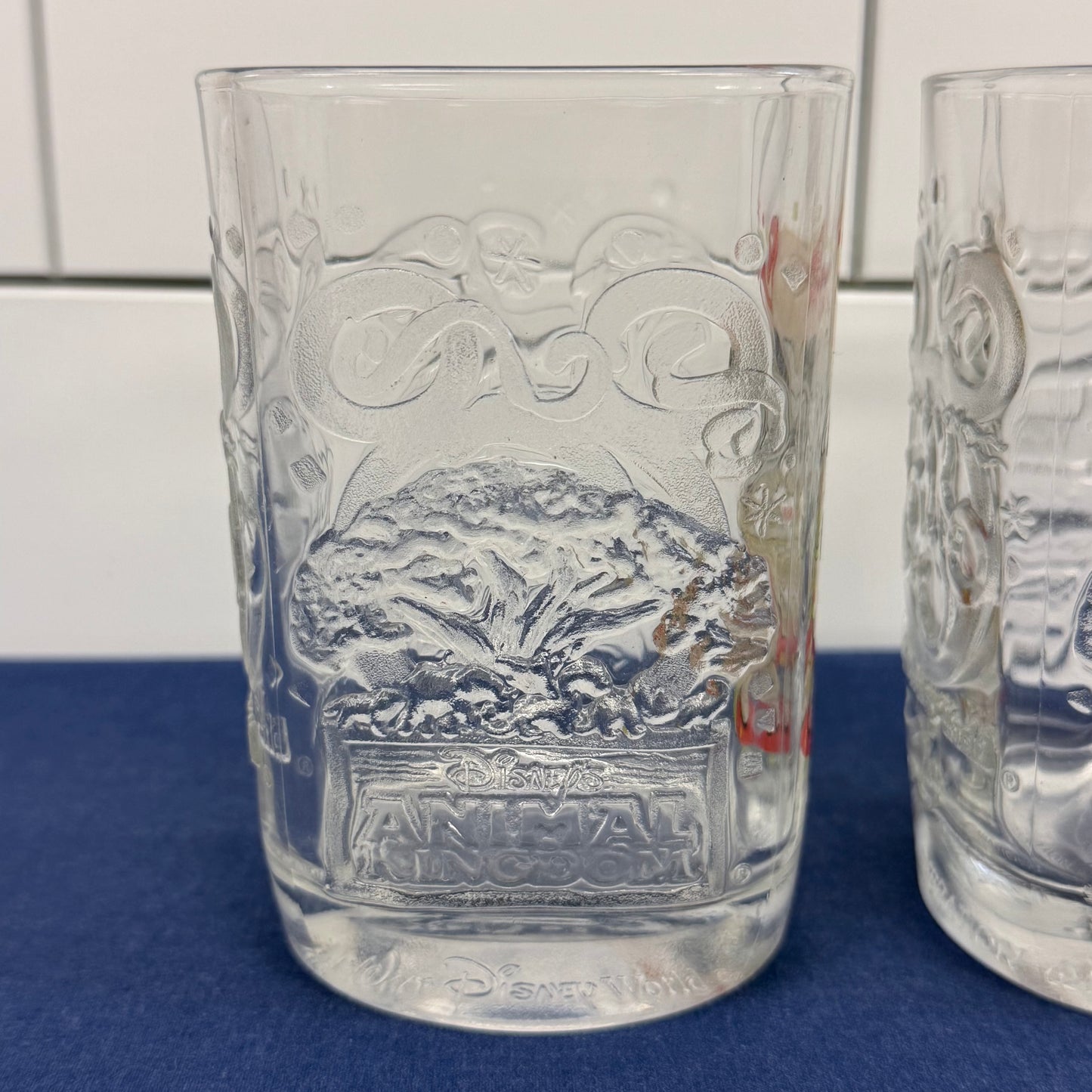 McDonald's Disney World 2000 Animal Kingdom Glasses Set of 4