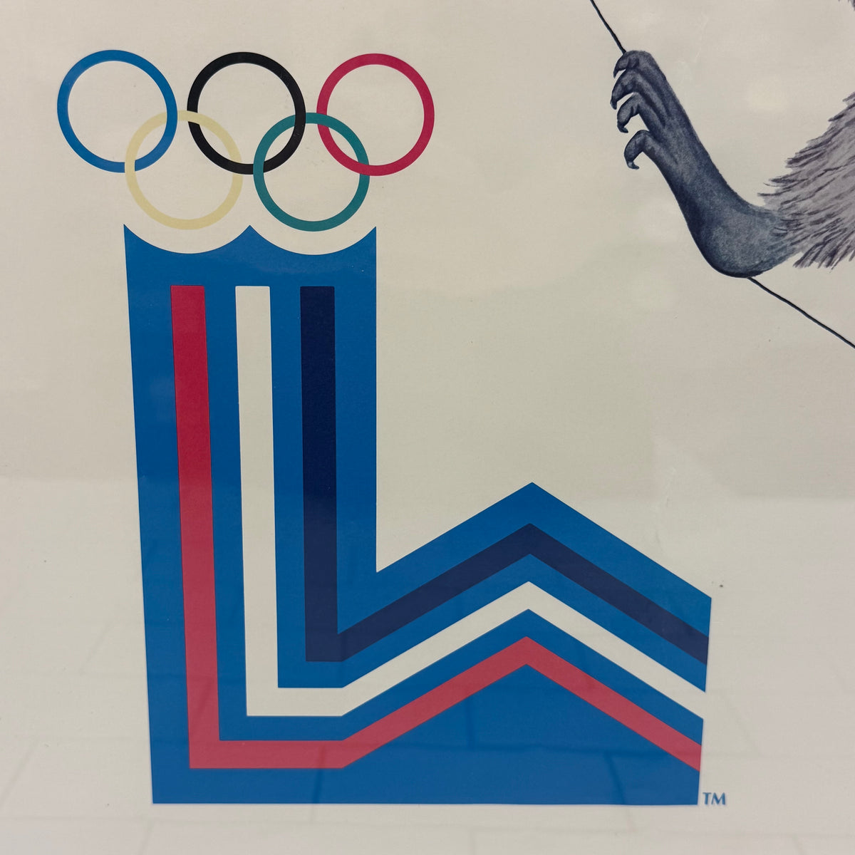 Lake Placid Olympics Roni Raccoon Original Poster 1980