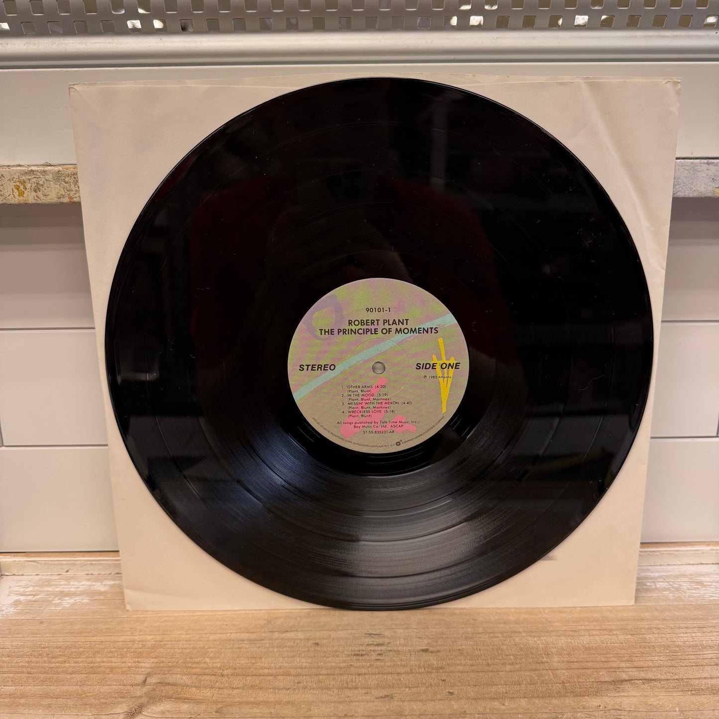Robert Plant Principle of Moments Vinyl Record 1983 LP