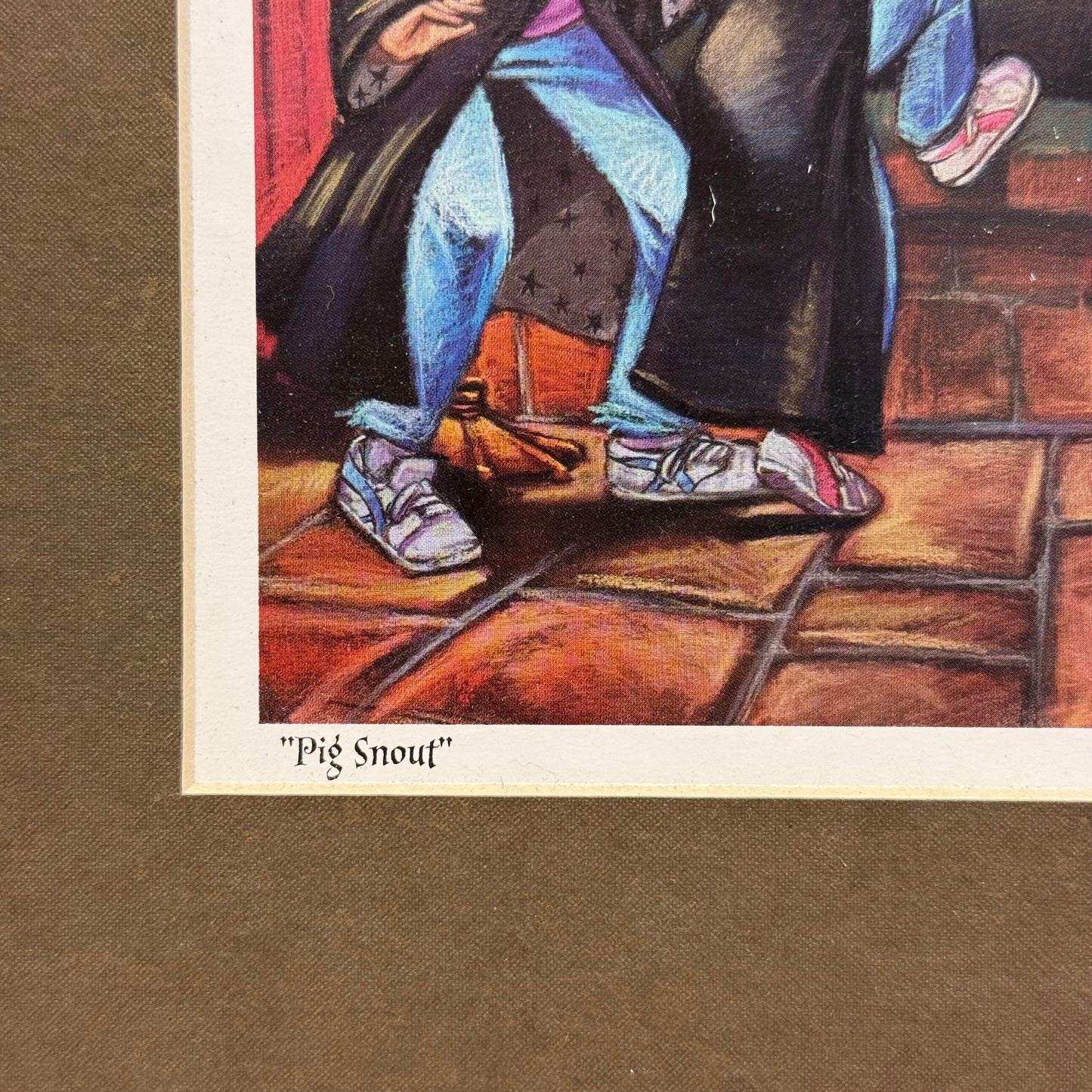 Harry Potter Pig Snout Fred Bode Framed Art Print 2000