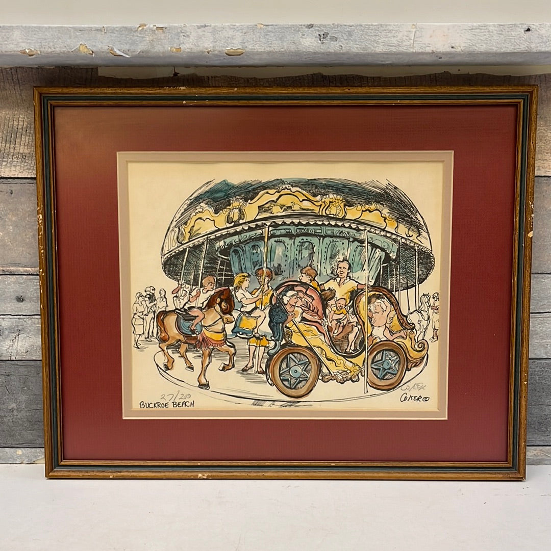 Gloria Coker Watercolor Print Selection, Signed - 1980s