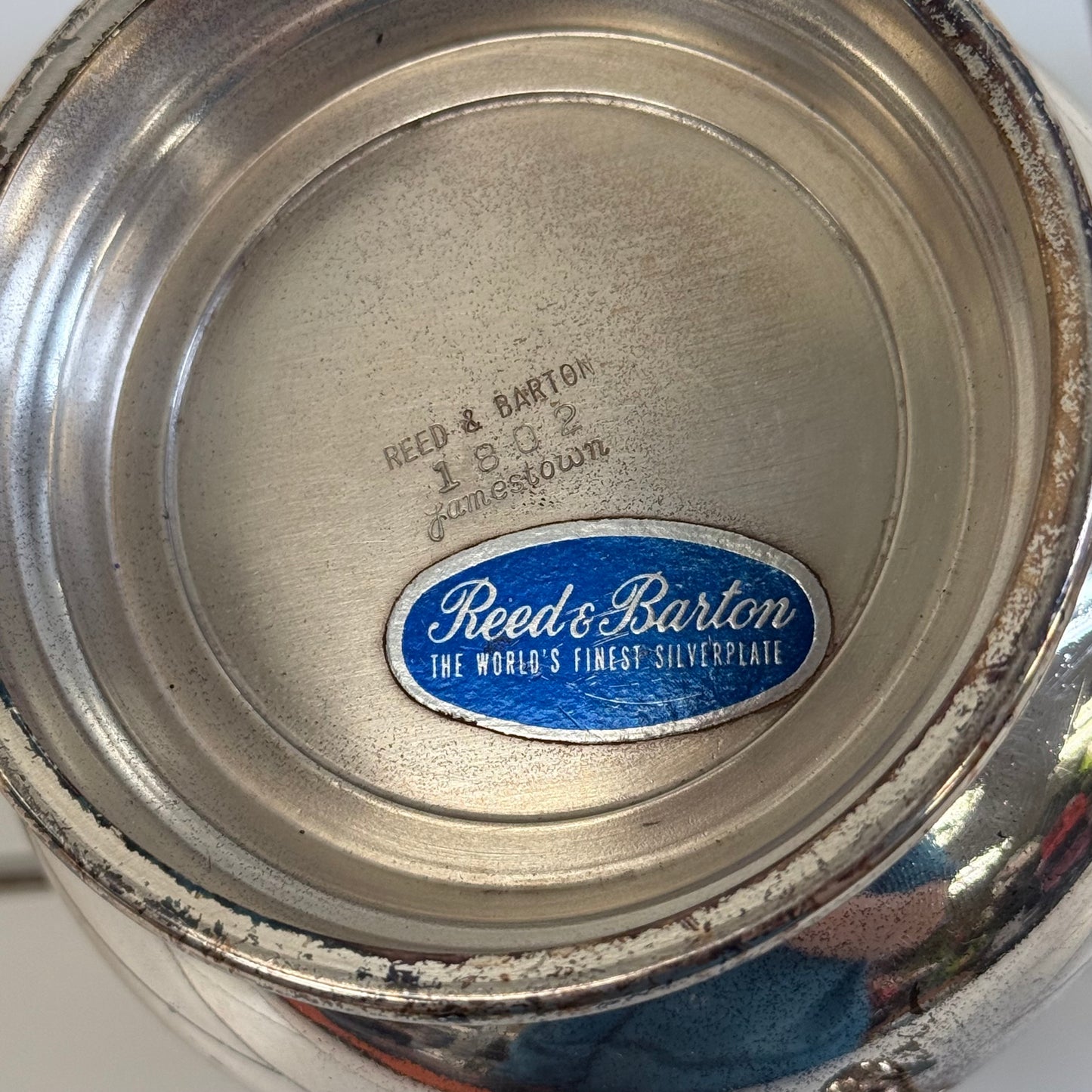 Reed & Barton Jamestown Silverplate Sugar & Creamer Set