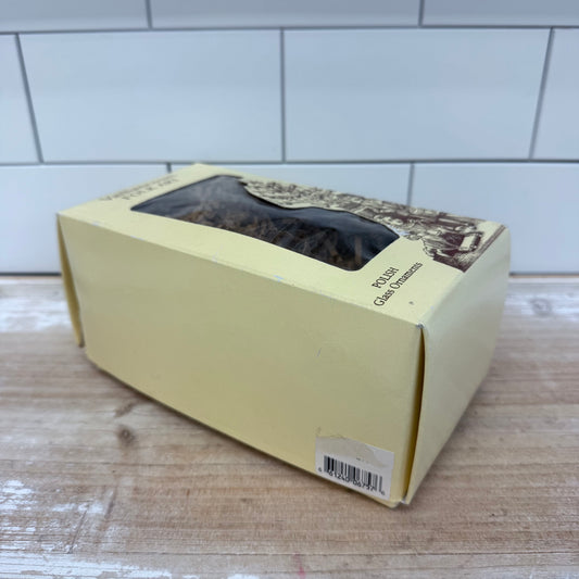 Vaillancourt Folk Art Glass Snowman Ornament