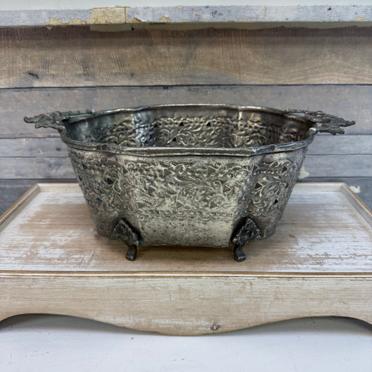 Bombay Hammered Metal Planter