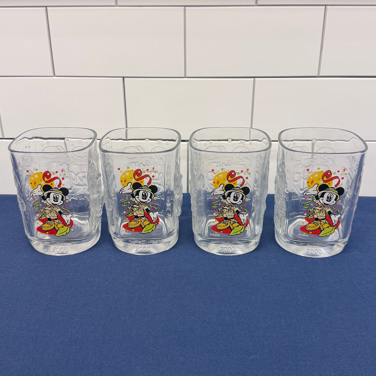 McDonald's Disney World 2000 Animal Kingdom Glasses Set of 4