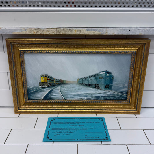 Robert L Hunt Conrail 77 Signed Giclee Train Art #8/200 2000