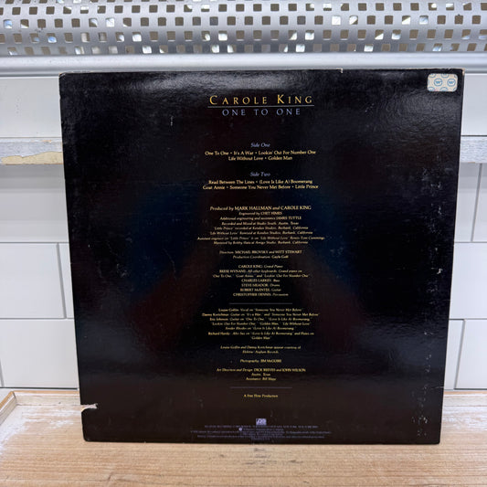 Carole King One to One Vinyl Record 1982 LP