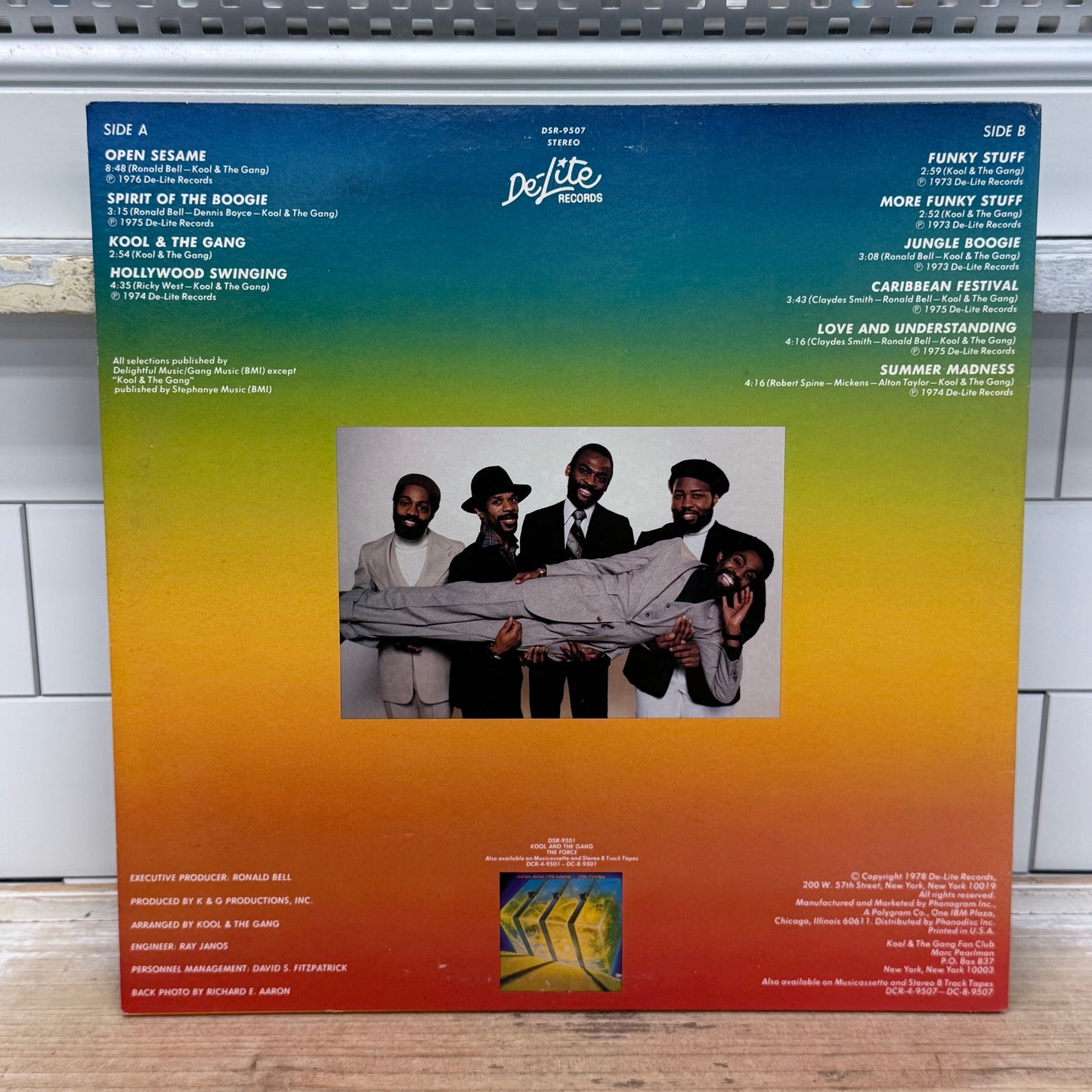 Kool & The Gang Spin Their Top Hits Vinyl LP 1978 De-Lite #DSR-9507