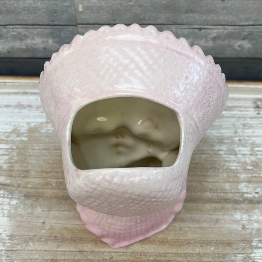 Vintage Baby in Pink Ceramic Vase