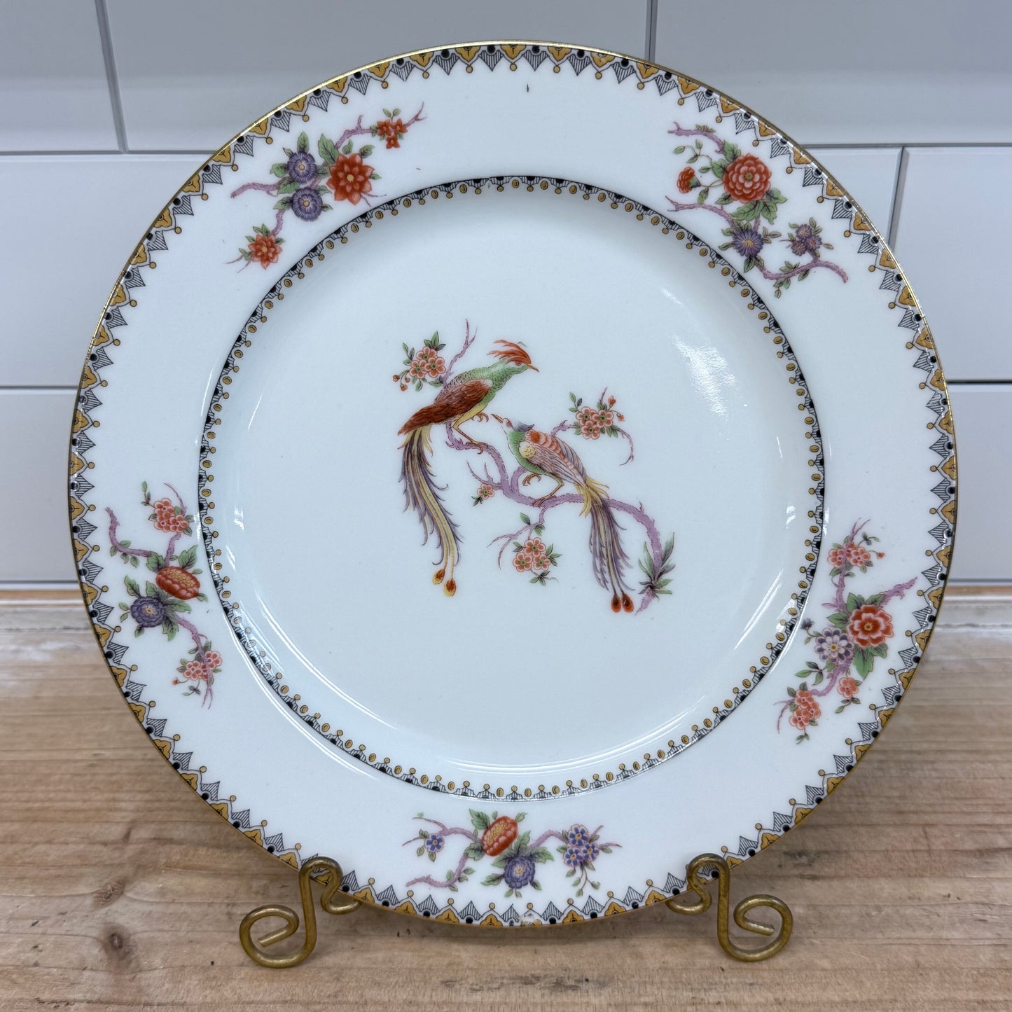 Bawo & Dotter Elite Works Limoges Bird Plate France 1900s