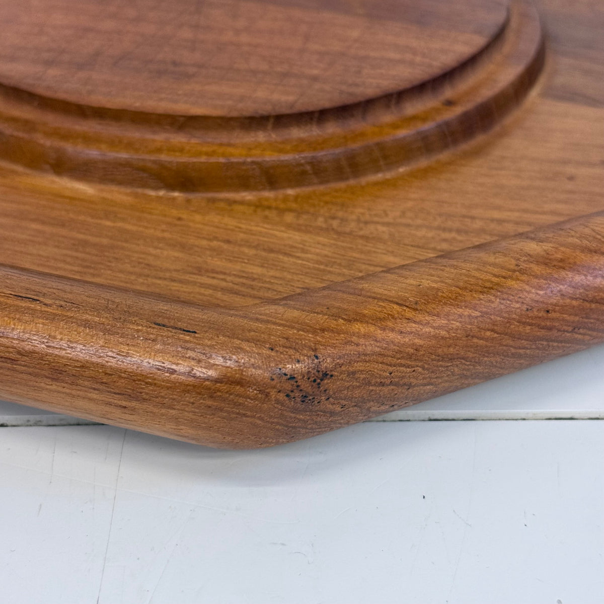 Goodwood Teak Cheese Board Glass Dome Cloche Serving Platter