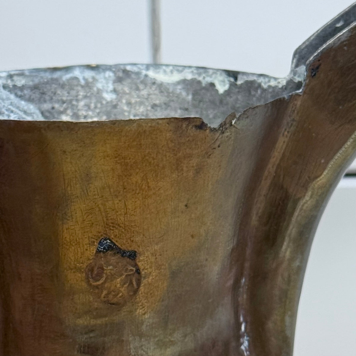 Vintage Middle Eastern Brass Dallah Arabic Coffee Pot