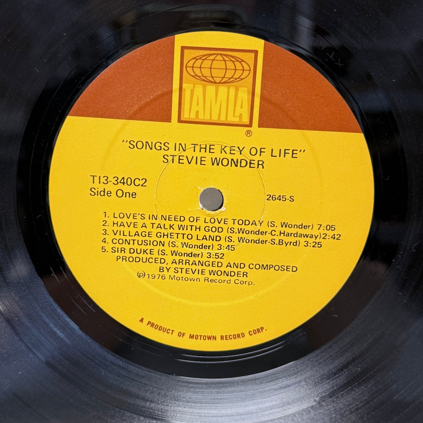Stevie Wonder Songs in the Key of Life Double Vinyl LP 1976 #T13-340C2