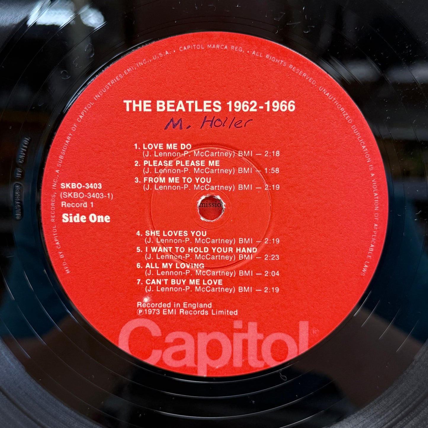 The Beatles 1962-1966 Red Album Double LP 1973