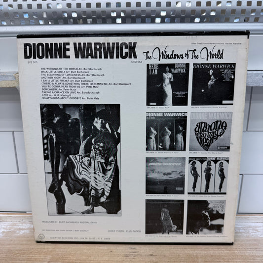 Dionne Warwick Windows of the World Vinyl Record LP 1967
