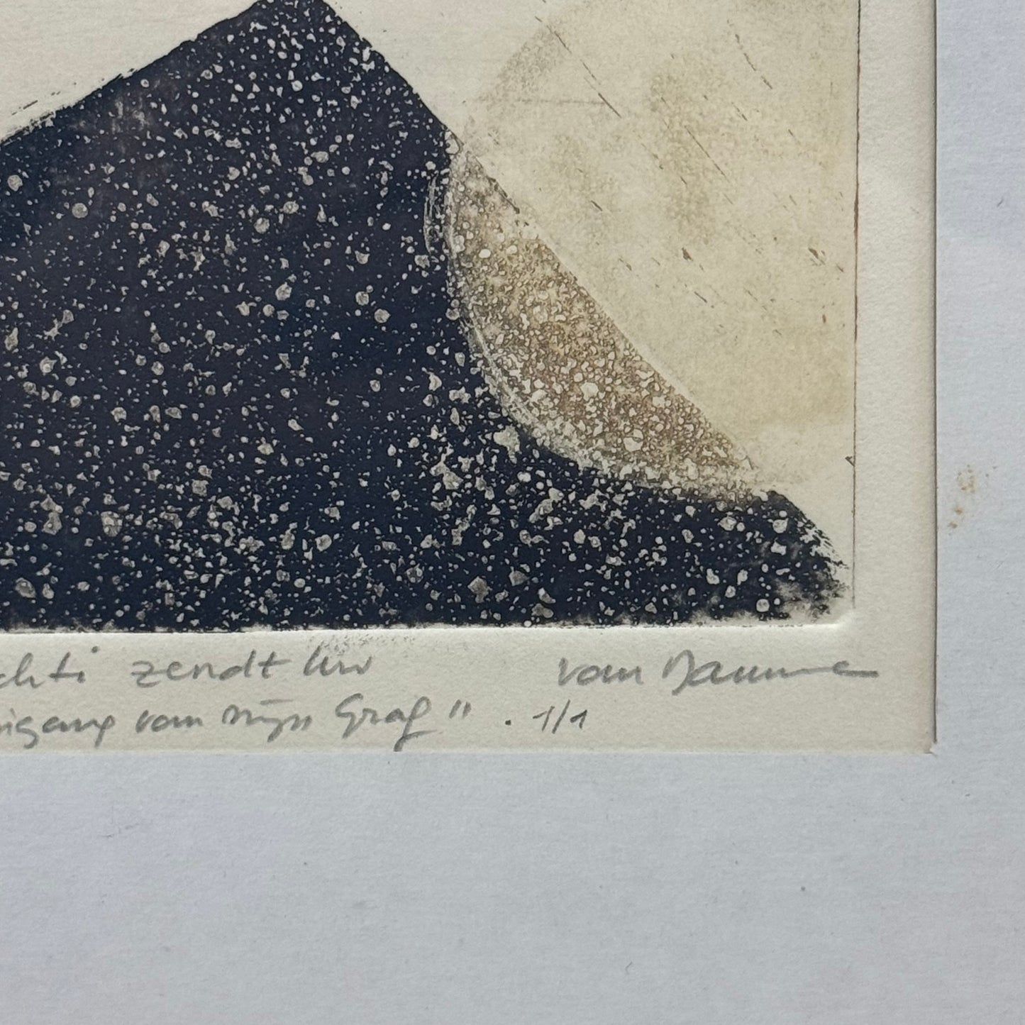 Original Etching Egyptian Book of the Dead Inspired Signed