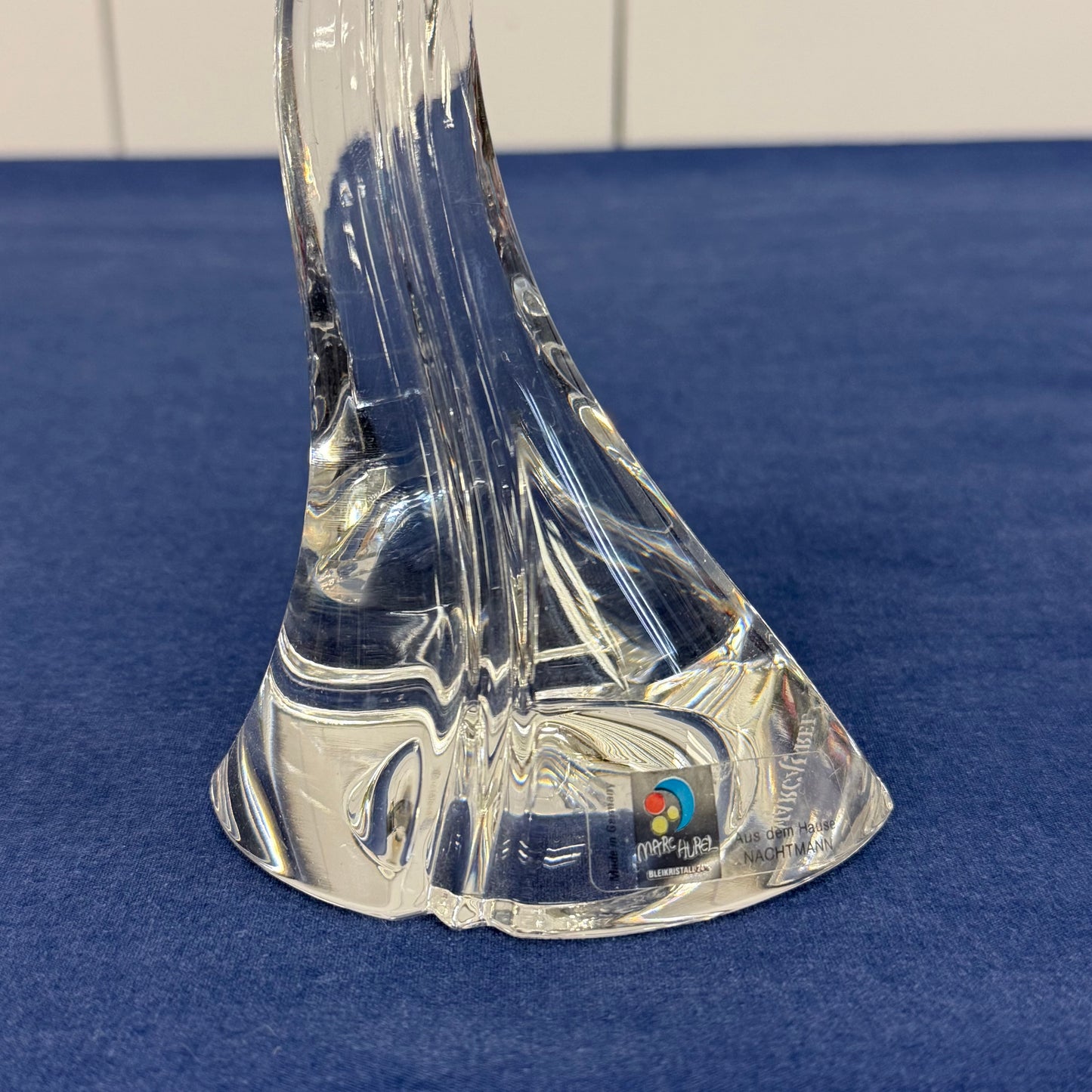 Marc Aurel Candle Holder, Lead Crystal