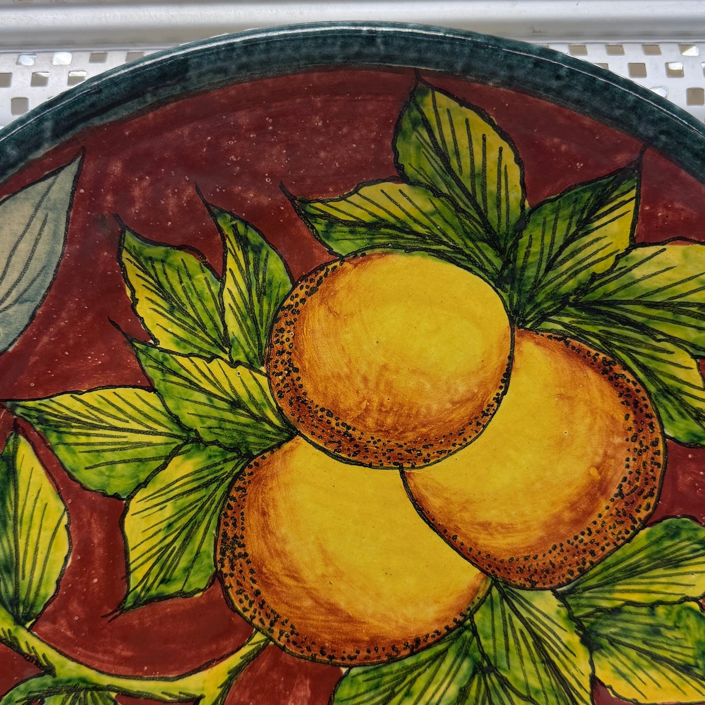 Casa Hecho en Mexico Hand Painted Decorative Citrus Plate
