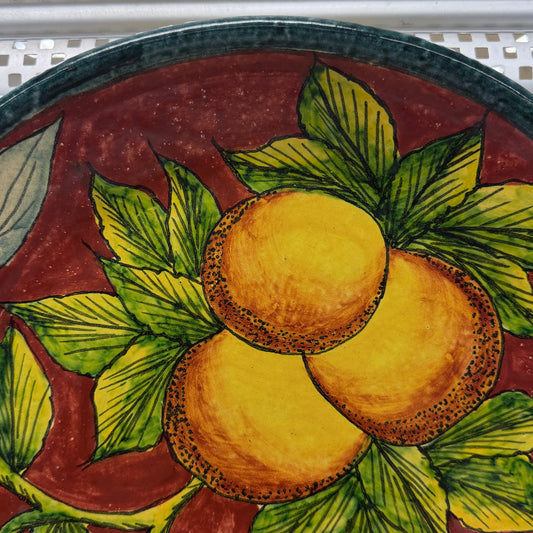 Casa Hecho en Mexico Hand Painted Decorative Citrus Plate