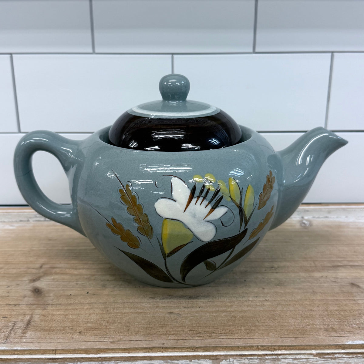 Stangl Golden Harvest Pottery Tea Pot & Cup Set