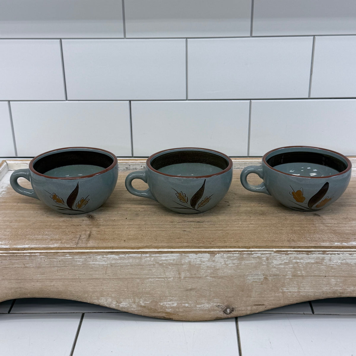 Stangl Golden Harvest Pottery Tea Pot & Cup Set