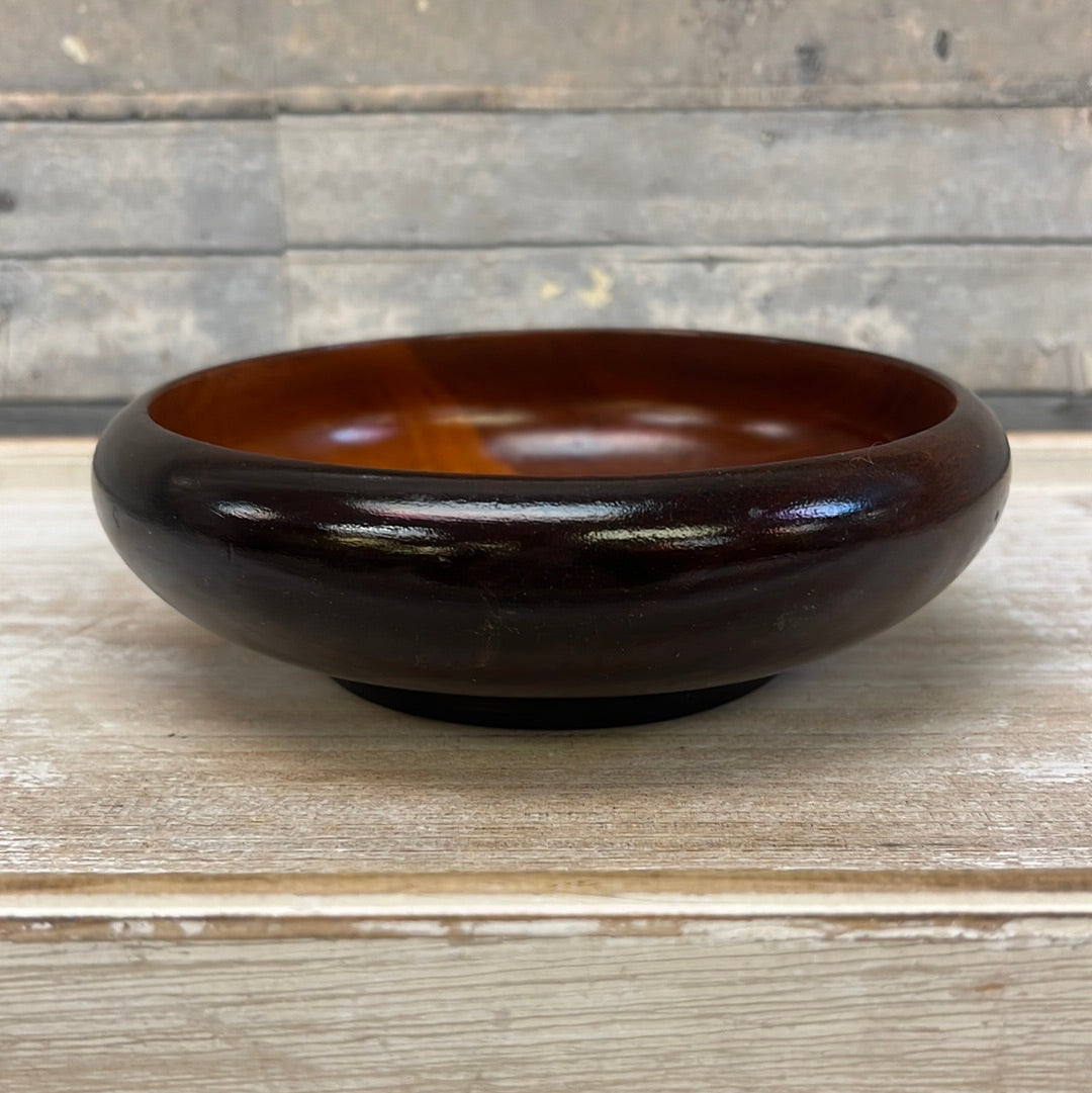 Vintage CaribCraft Mahogany Salad Bowl Set, 11 Piece