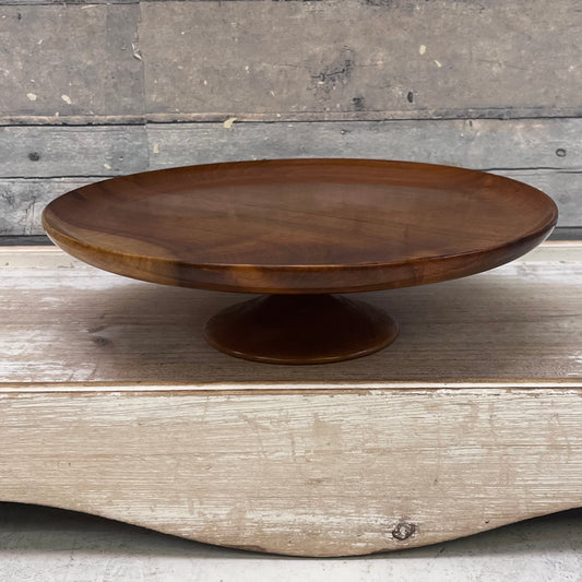 Ralph A. Bailey & Co. Myrtlewood Pedestal Dish, 1960s