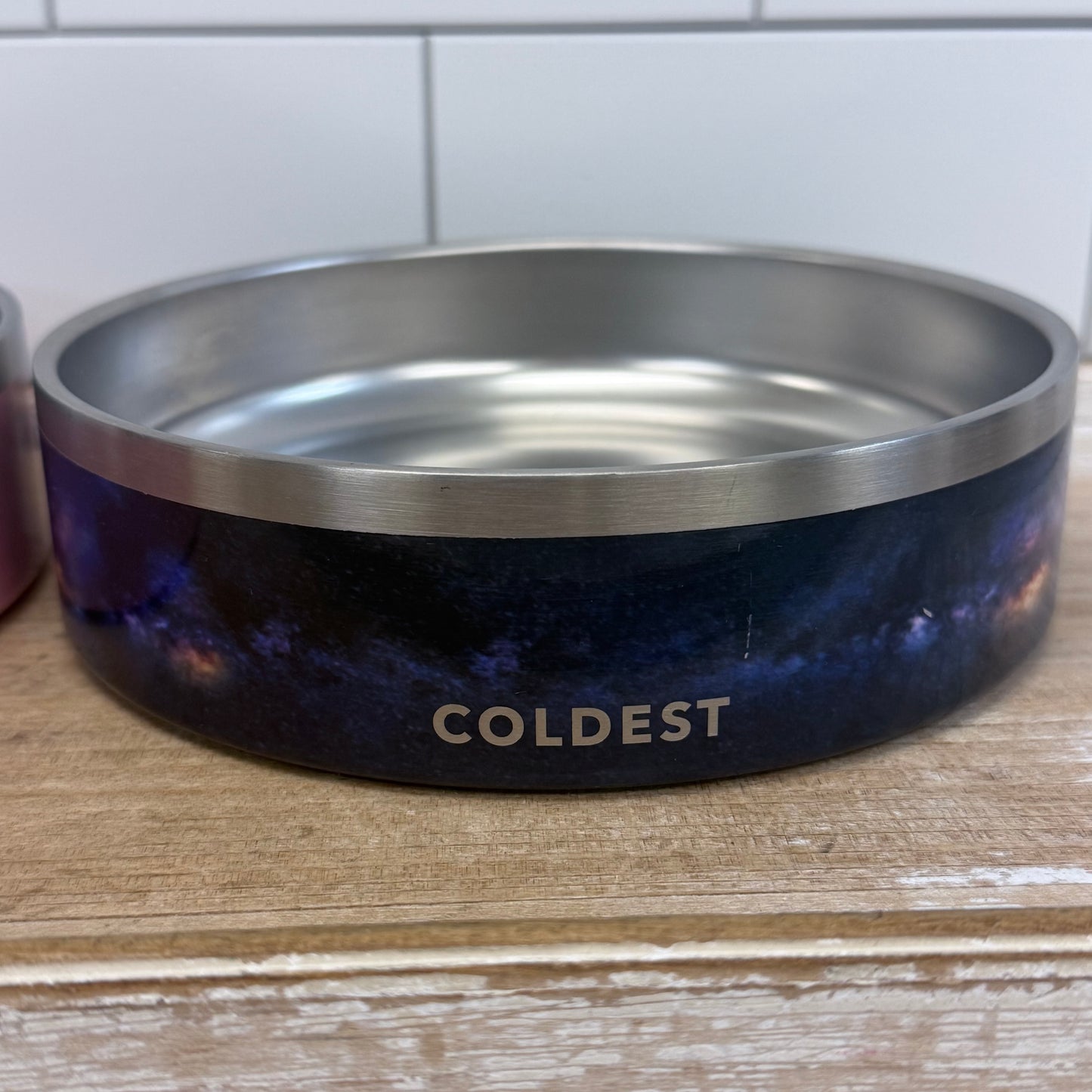 The Coldest Stainless Steel Pet Bowls Set of 2 Galaxy Pink 7”