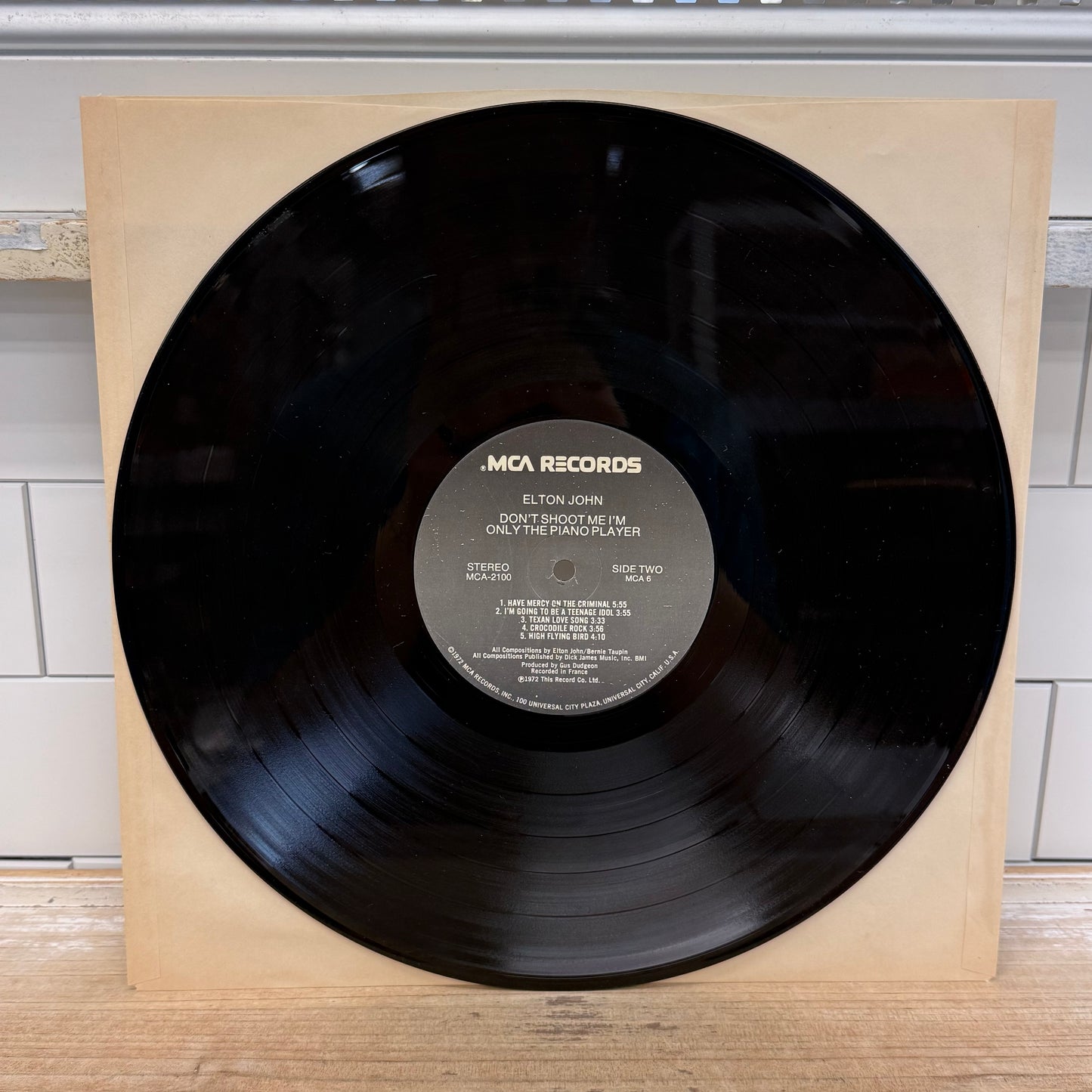 Elton John Don't Shoot Me I'm Only the Piano Player LP 1972 #MCA-2100