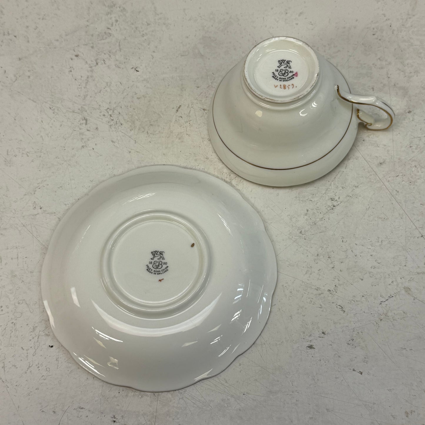 Foley Bone China Floral Teacup & Saucer