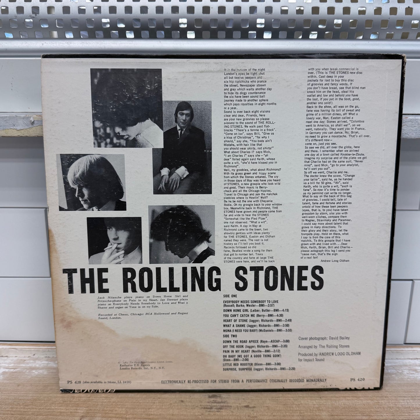 The Rolling Stones Now! Vinyl Record LP 1965 #PS 420