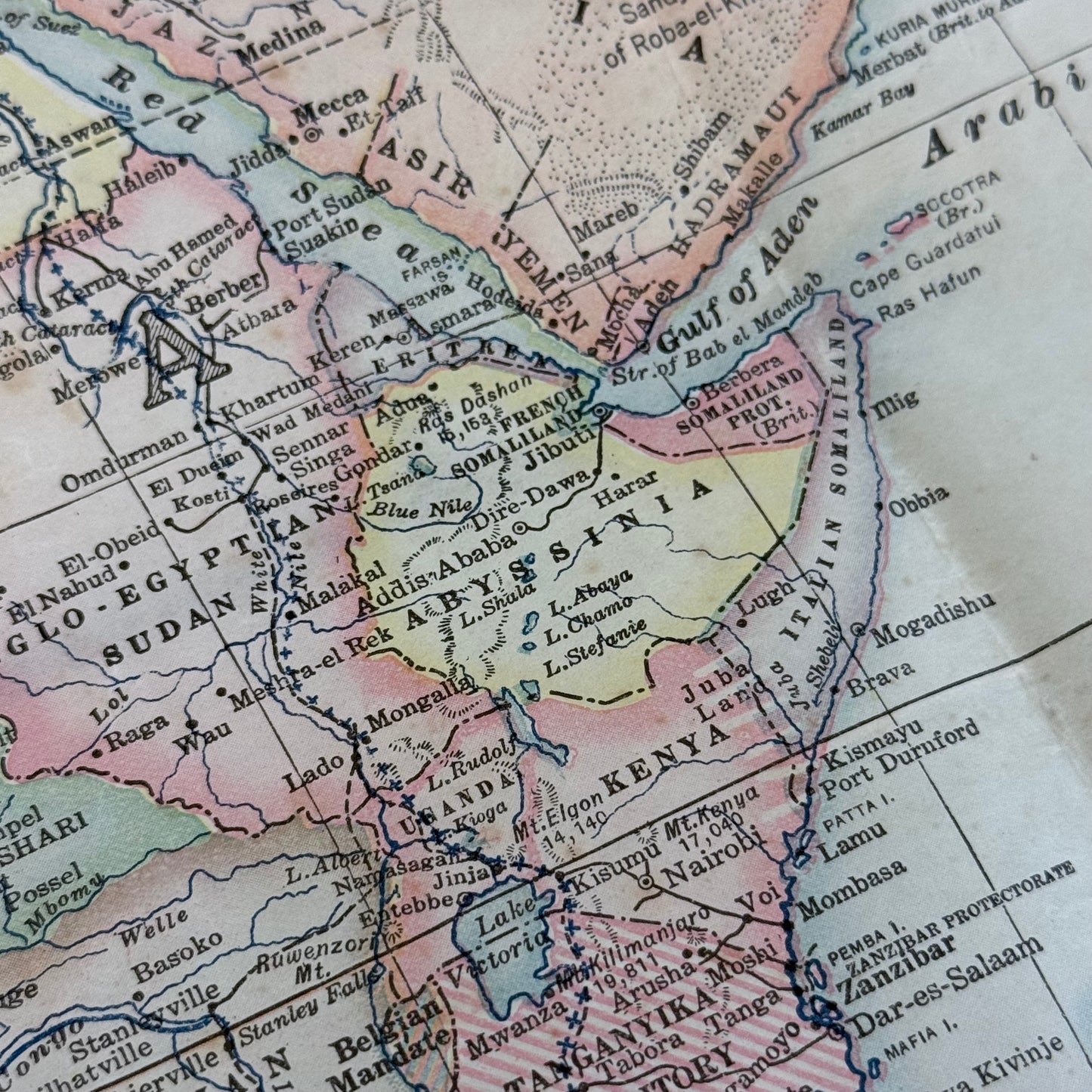 National Geographic Post-WWI Van der Grinten World Map 1922