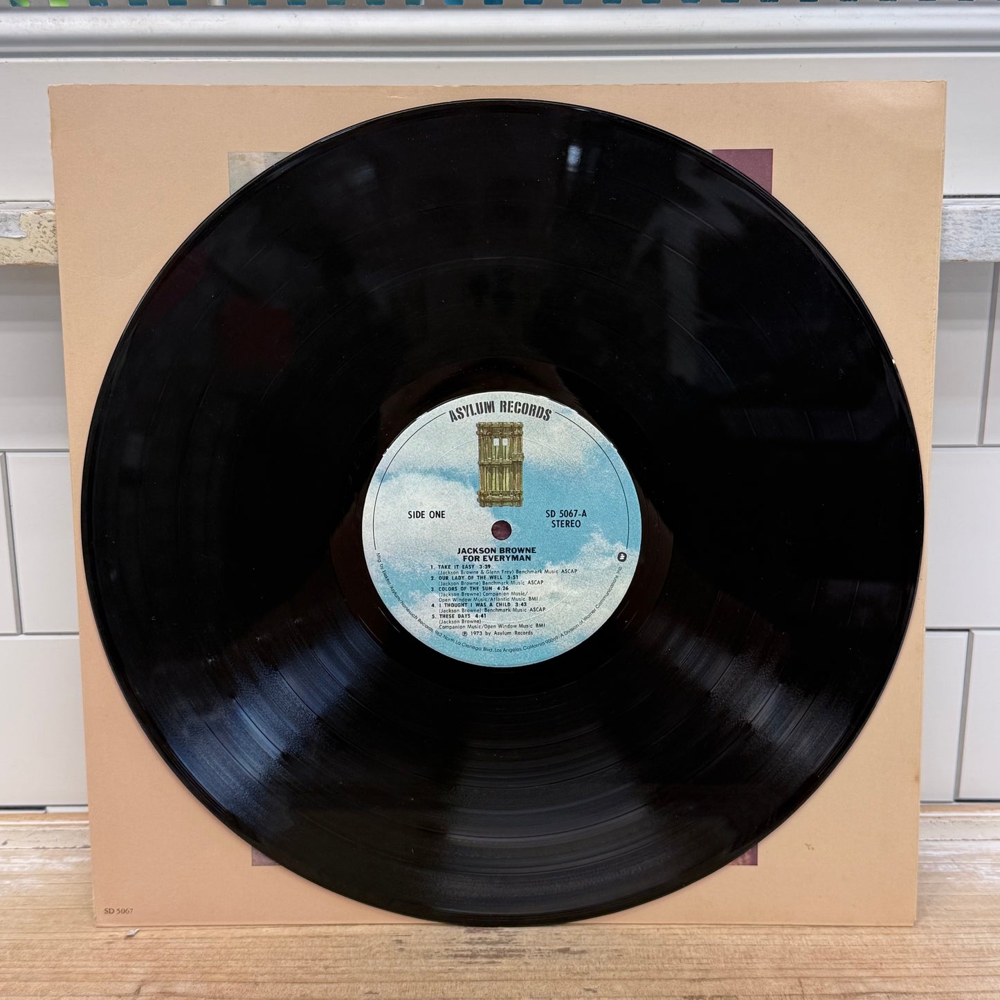 Jackson Browne For Everyman Vinyl Record LP 1973 #SD 5067