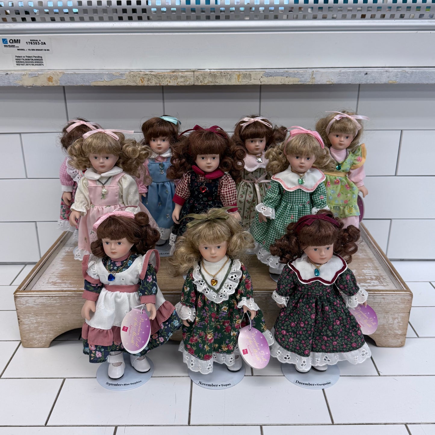 Russ Berrie Doll of the Month Birthstone Porcelain Doll Selection