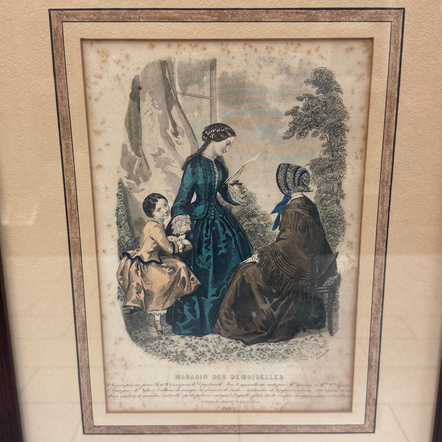 Magasin des Demoiselles Paris Fashion Prints Set of 2 1861