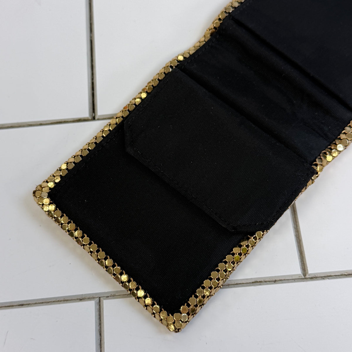 Whiting & Davis Gold Mesh Wallet 1960s