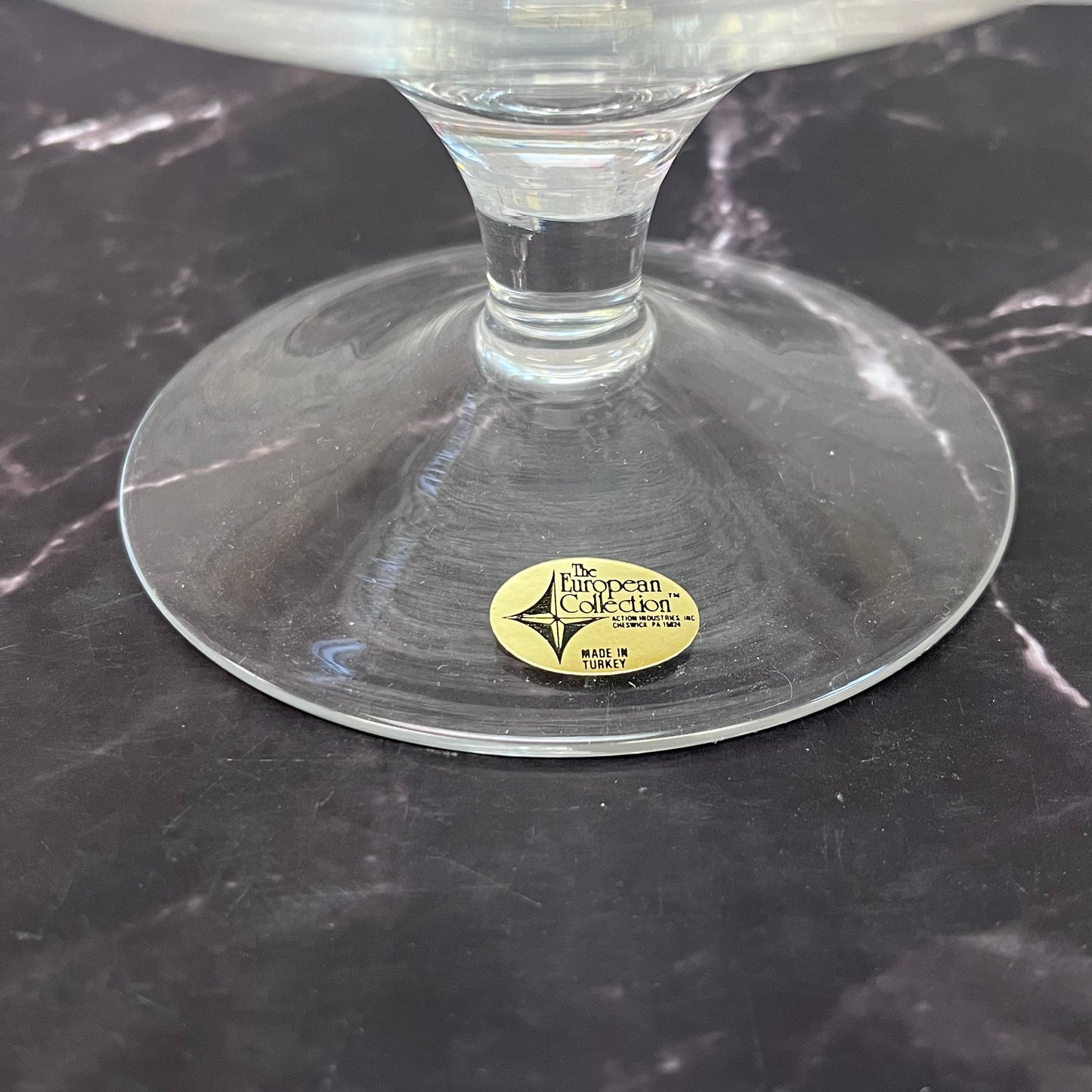 Heart Pattern Crystal Compotes, Set of 3