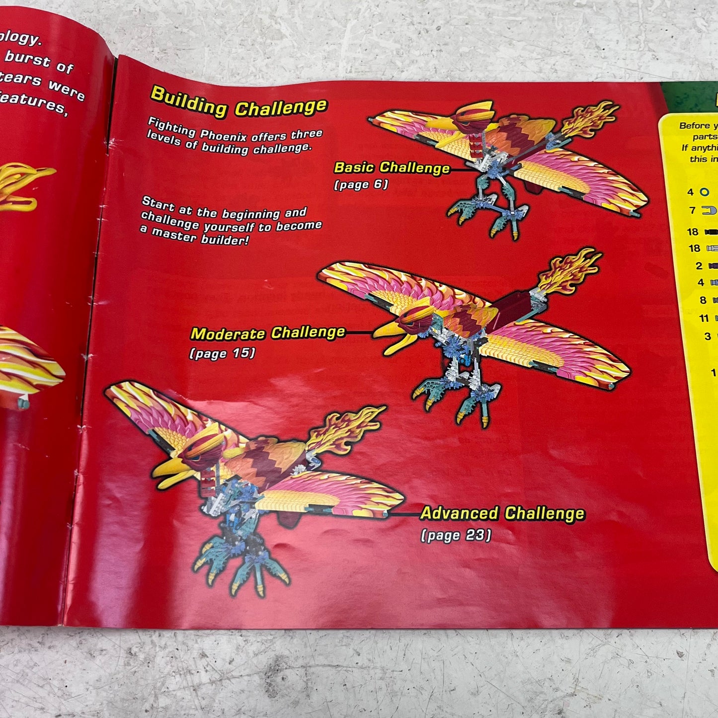 K’Nex Alive! Fighting Phoenix Building Kit, Complete, 2004